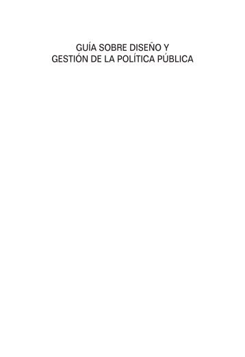 Guía sobre diseño y Gestión de la política pública - ielat