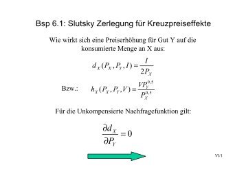 Brutto- Substitute und - Vwl.uni-freiburg.de