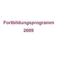 Fortbildungsprogramm 2009 - Ev-Kitas-Hannover