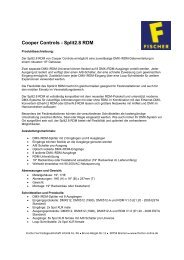 Cooper Controls - EtherN.8 RDM - Fischer Vertriebsgesellschaft