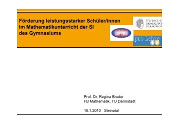 2.Welche Methoden zur FÃ¶rderung leistungsstarker ... - math-learning