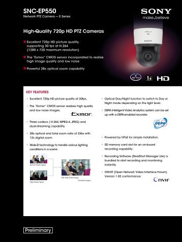 SNC-EP550 - Network Webcams