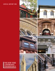 ANNUAL REPORT 2006 - The New York Landmarks Conservancy