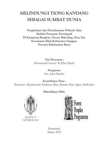 melindungi tiong kandang sebagai sumbat dunia - Forest Peoples ...