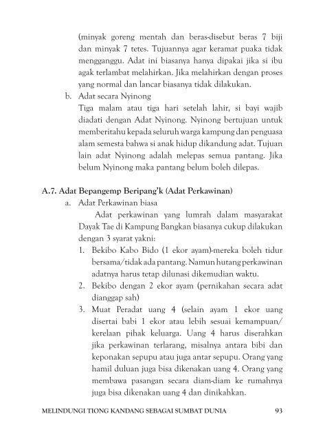 melindungi tiong kandang sebagai sumbat dunia - Forest Peoples ...