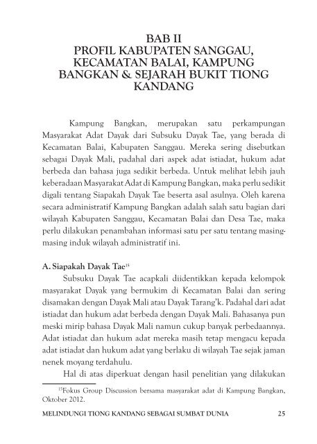 melindungi tiong kandang sebagai sumbat dunia - Forest Peoples ...