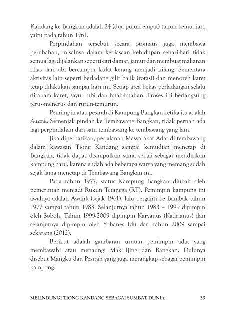 melindungi tiong kandang sebagai sumbat dunia - Forest Peoples ...