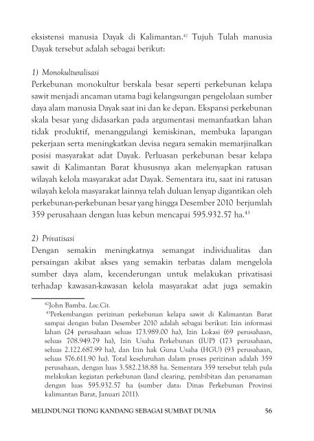 melindungi tiong kandang sebagai sumbat dunia - Forest Peoples ...