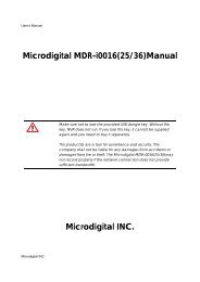 MicroDigital NVR User Manual