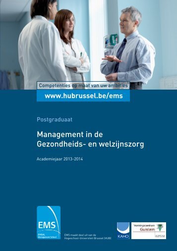 Management in de Gezondheids- en welzijnszorg - HUBRUSSEL.net