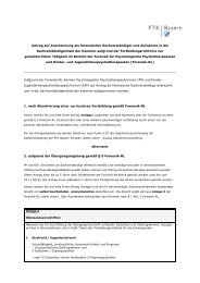 Antrag auf Anerkennung als forensischer ... - PTK Bayern