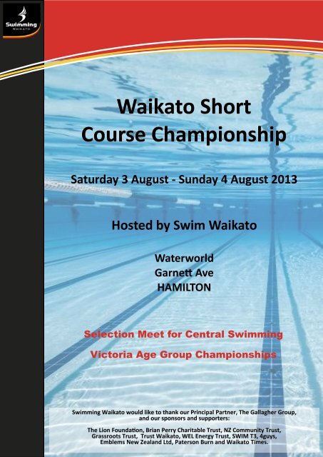 Waikato Short Course Championship Flyer.pdf - Swimming Waikato