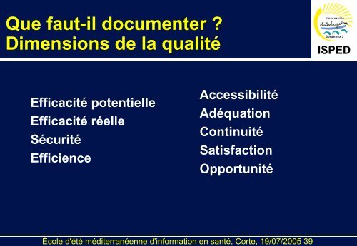 La mÃ©decine basÃ©e sur le niveau de preuve