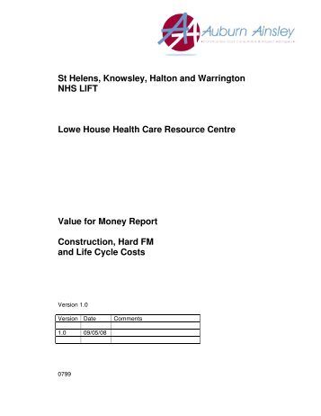 St Helens, Knowsley, Halton and Warrington NHS LIFT Lowe House ...