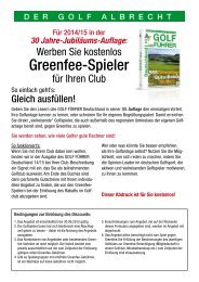 Greenfee-Spieler - 1Golf.eu