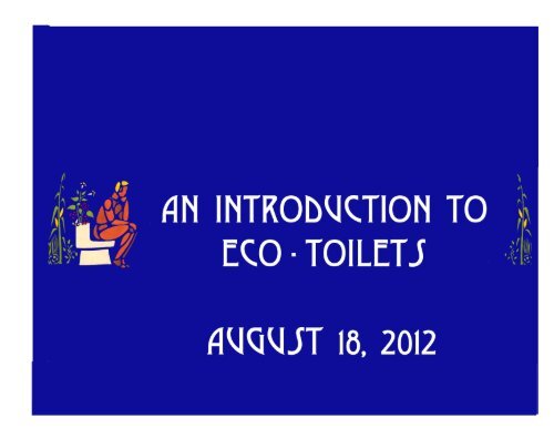 Eco-Toilets and Nutrient Recovery - New Alchemy Institute