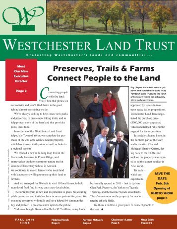 Fall 2010 - Westchester Land Trust