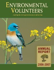 2007 Annual Report - Environmental Volunteers
