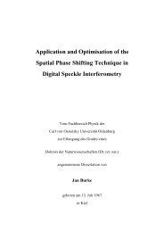 Application and Optimisation of the Spatial Phase Shifting ...