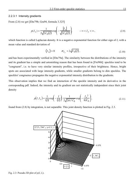 Application and Optimisation of the Spatial Phase Shifting ...