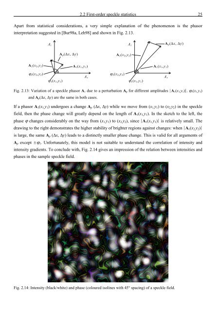 Application and Optimisation of the Spatial Phase Shifting ...