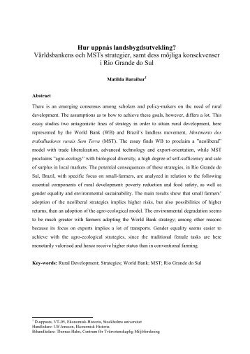 STCHLM_PAPERS_Baraibar - Institute of Latin American Studies