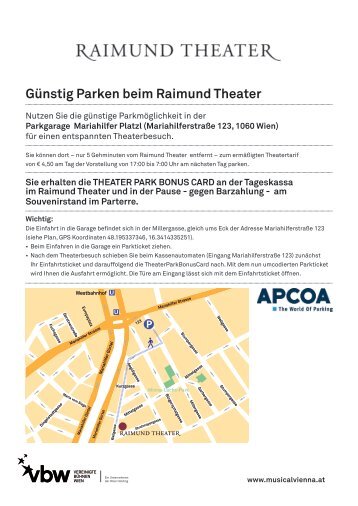 GÃ¼nstig Parken beim Raimund Theater