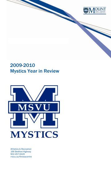 2009-2010 Mystics Year in Review - Mount Saint Vincent University