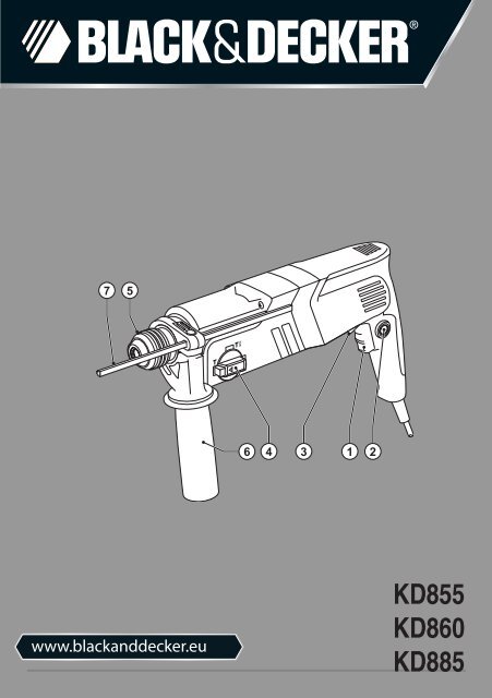 KD855 KD860 KD885 - Black & Decker