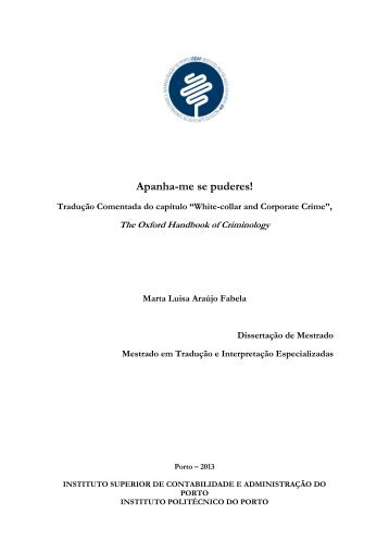Apanha-me se puderes! - RepositÃ³rio CientÃ­fico do Instituto ...