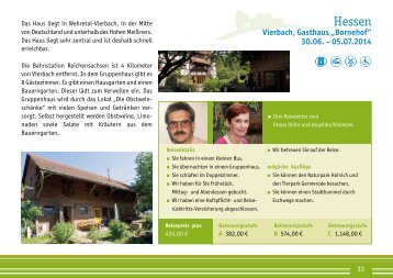 Download Reisekatalog 2014 - bei Werraland Werkstätten eV