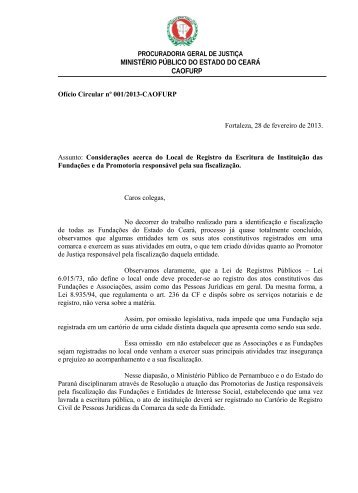 MANDADO DE NOTIFICAÃÃO NÂº 082/04 - MinistÃ©rio PÃºblico do ...