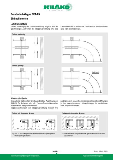 Brandschutzklappe - Felderer