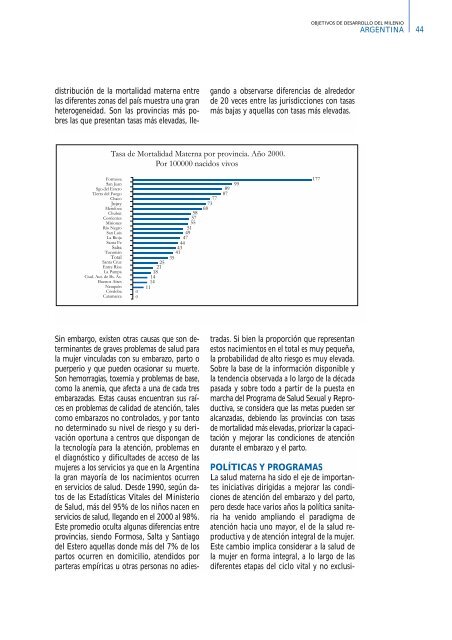 Objetivos de Desarrollo del Milenio - Argentina 2005- 2010