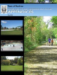 Appendices - the Town of Renfrew