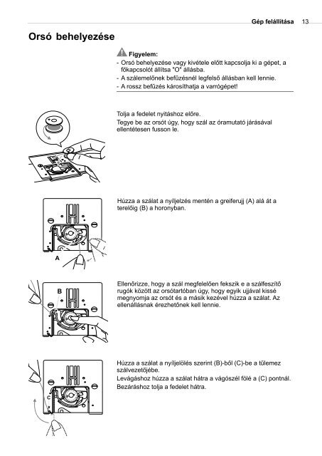 HasznÃ¡lati ÃºtmutatÃ³ - Bernina