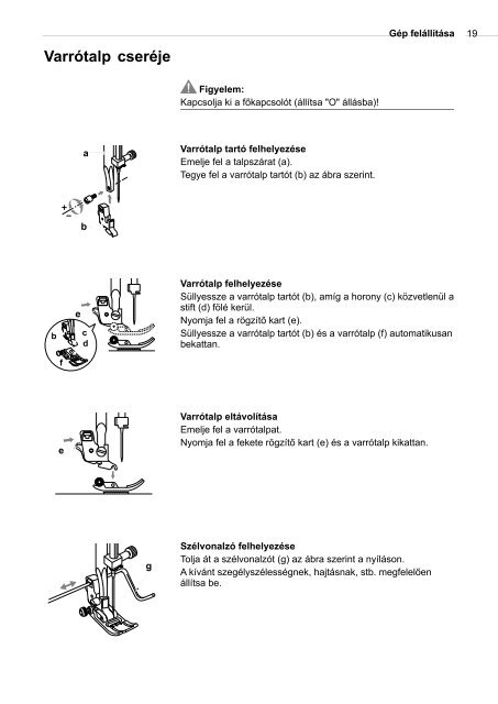 HasznÃ¡lati ÃºtmutatÃ³ - Bernina