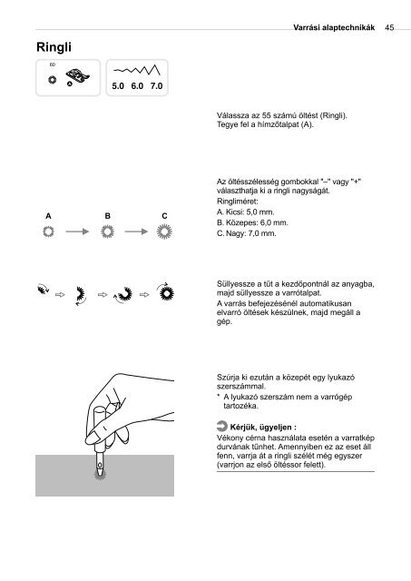 HasznÃ¡lati ÃºtmutatÃ³ - Bernina