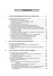 Rapport d'activité 2007 - Ministère de l'Agriculture, de la Viticulture ...