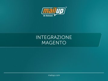 Integrazione Magento - MailUp