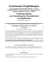 Prüfungsordnung zur Feststellung der Brauchbarkeit von Jagdhunden