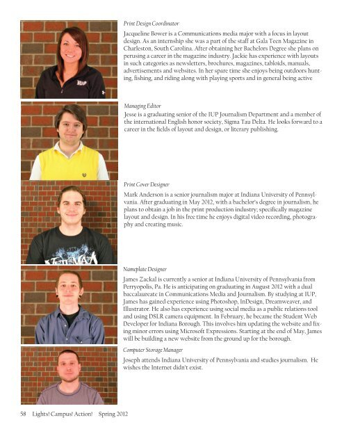 Spring 2012 • - College of Humanities and Social Sciences - Indiana ...