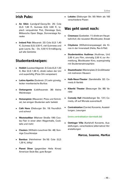 oiss07 - Fachbereich Mathematik - Technische UniversitÃ¤t Darmstadt