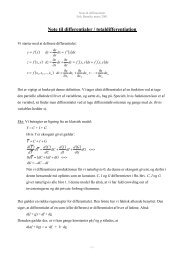 Note til differentialer / totaldifferentiation - bennike.org