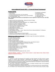 Lista de Material Escolar 2012 - 4.Âº Ano do Ensino Fundamental: