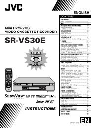 ENGLISH Mini DV/S-VHS VIDEO CASSETTE RECORDER - info