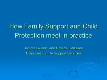 How family support and child protection meet in practice