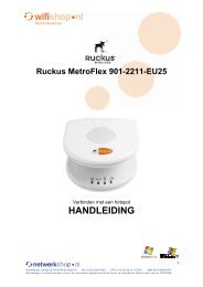 Ruckus Metroflex handleiding - WiFi Shop