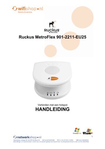 Ruckus Metroflex handleiding - WiFi Shop