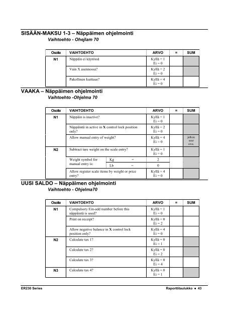 ER-230 KÃ¤yttÃ¶ohje - Kassatiimi